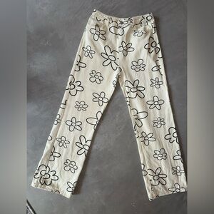 Bailey Rose Cream Floral Print Jeans